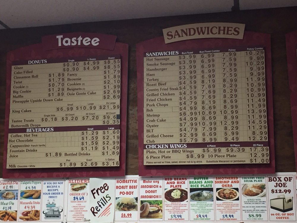 Tastee Donuts Menu - Image 4